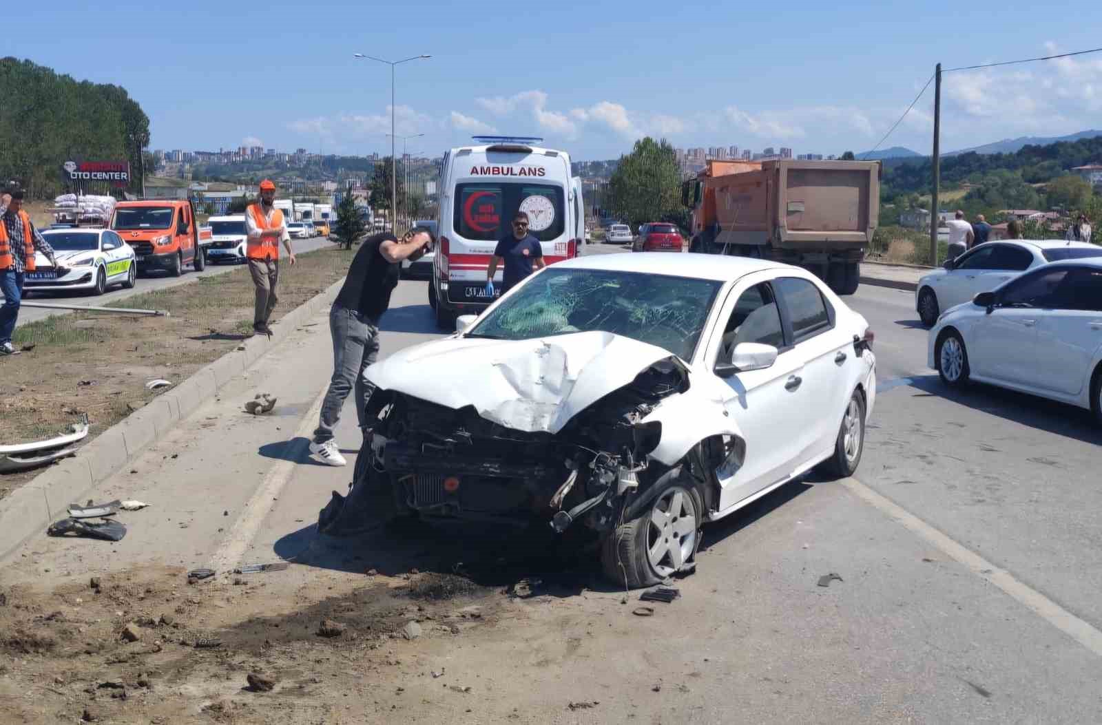 Samsun’da trafik kazası: 3 yaralı
