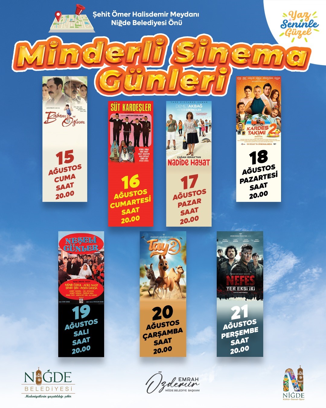 Niğde’de ’minderli sinema’ günleri başlıyor