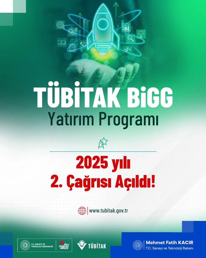 Bakan Kacır: "TÜBİTAK BiGG Yatırım Programı’nın 2025 yılı 2’nci çağrısı başladı"