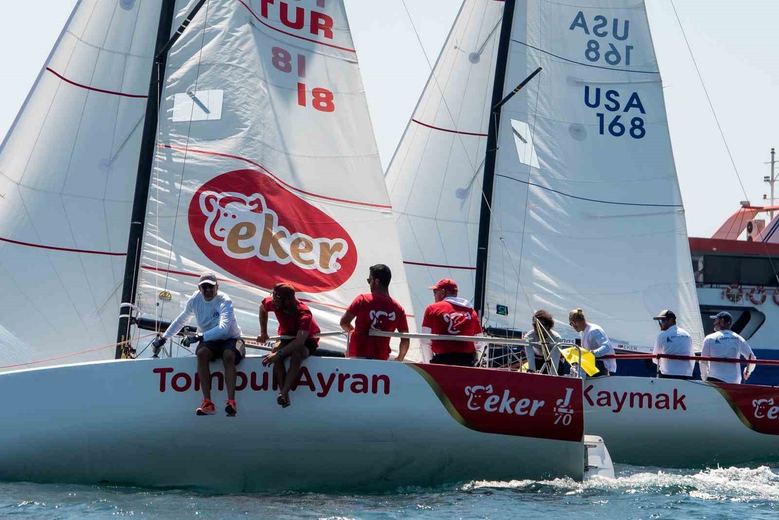 13. TAYK-Eker Olympos Regatta, J70 Match Race ve Hareketli Salma yarışlarıyla devam ediyor