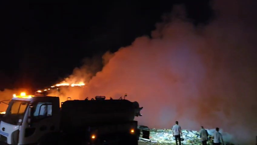 Bingöl’de çöplük alanda çıkan yangın söndürüldü