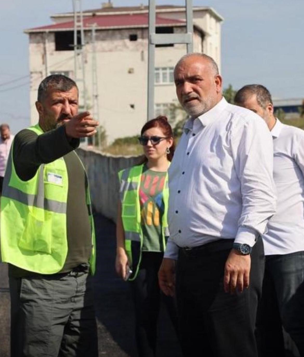 Canik&rsquo;te asfalt yol &ccedil;alışması
