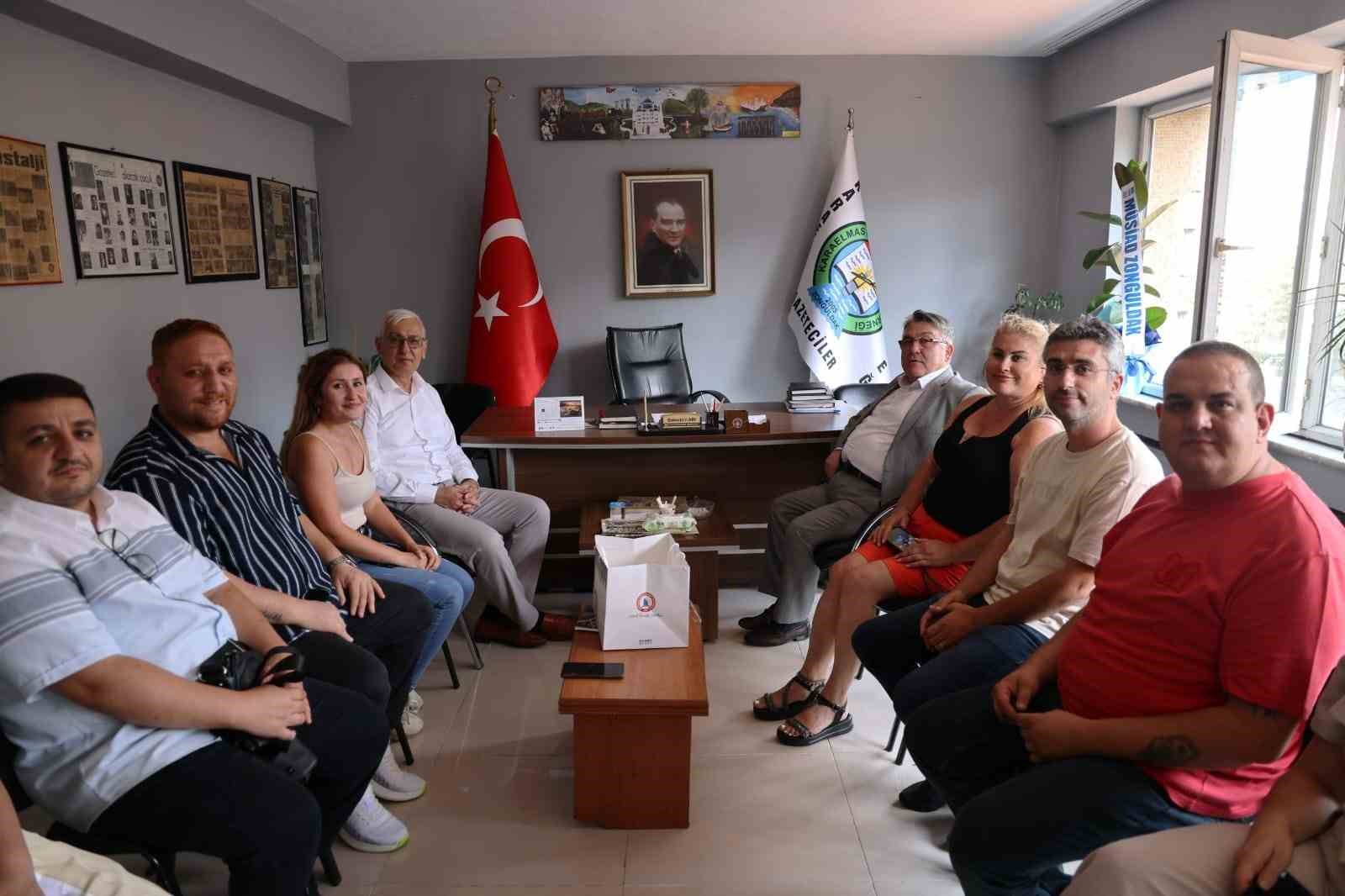 BEUN Rekt&ouml;r&uuml; &Ouml;z&ouml;l&ccedil;er&rsquo;den Karaelmas Gazeteciler Derneği&rsquo;ne ziyaret
