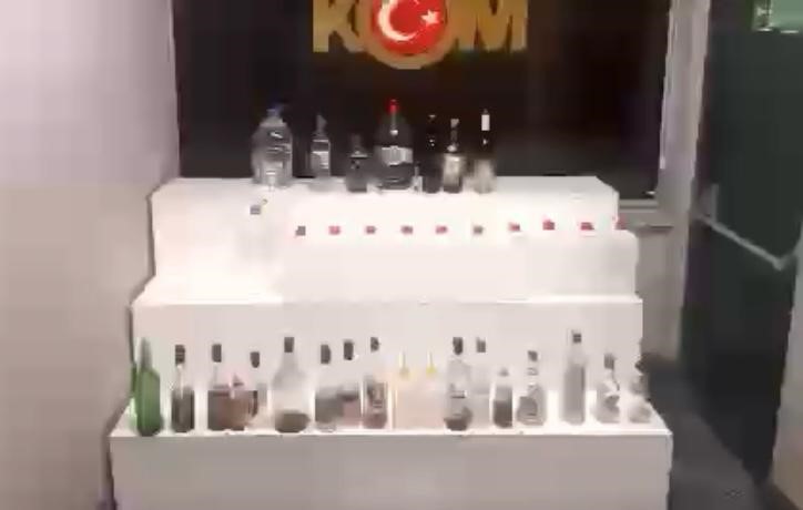 Kayseri’de sahte alkol üreten şahıs yakalandı