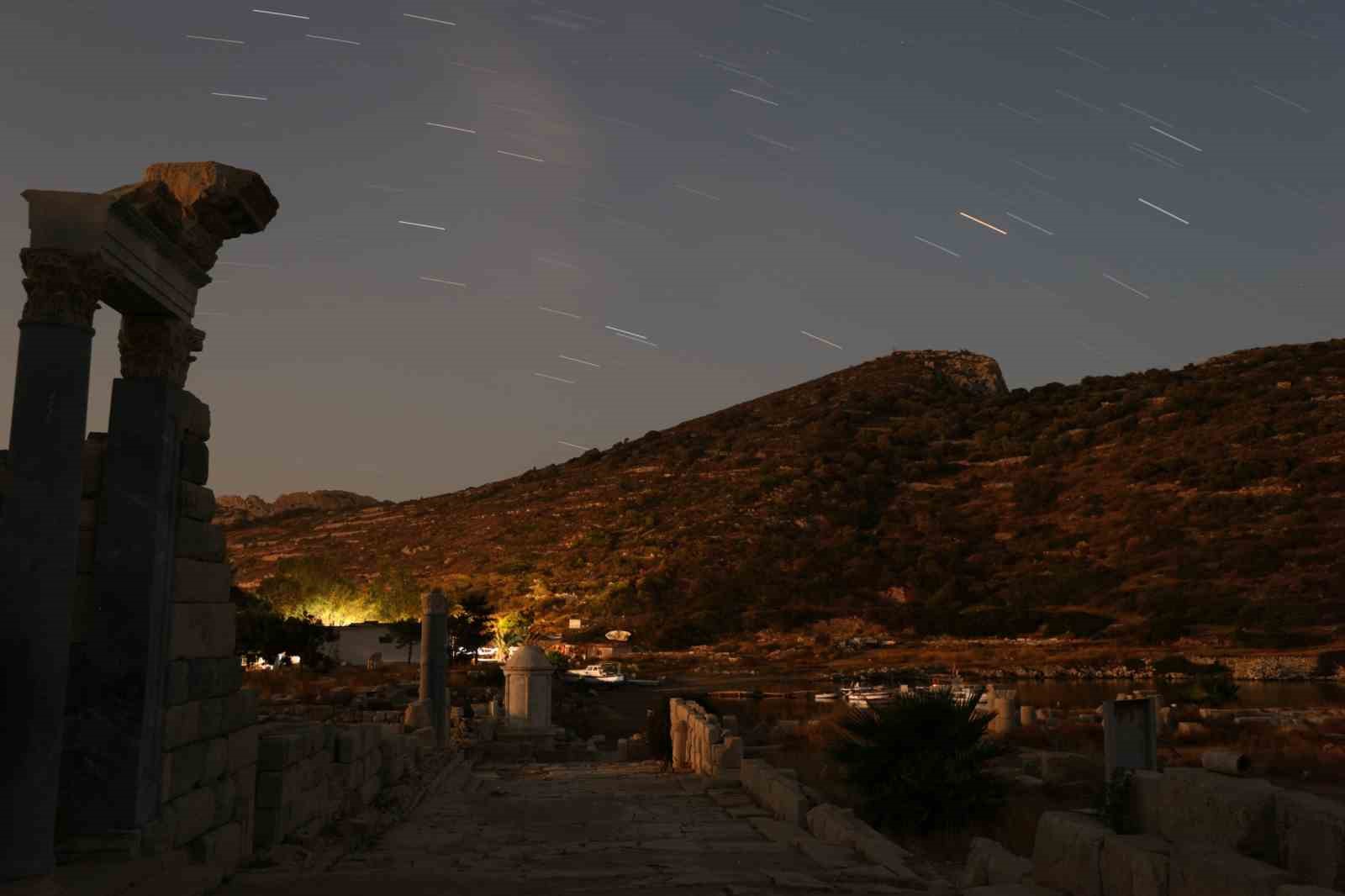 Meteor yağmuru Kindos Antik Kenti’nde görsel şölen oluşturdu