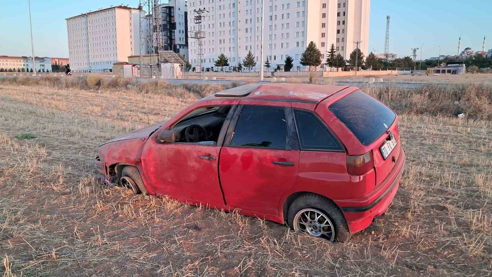 Karaman’da kontrolden çıkan araç takla attı: 1 yaralı