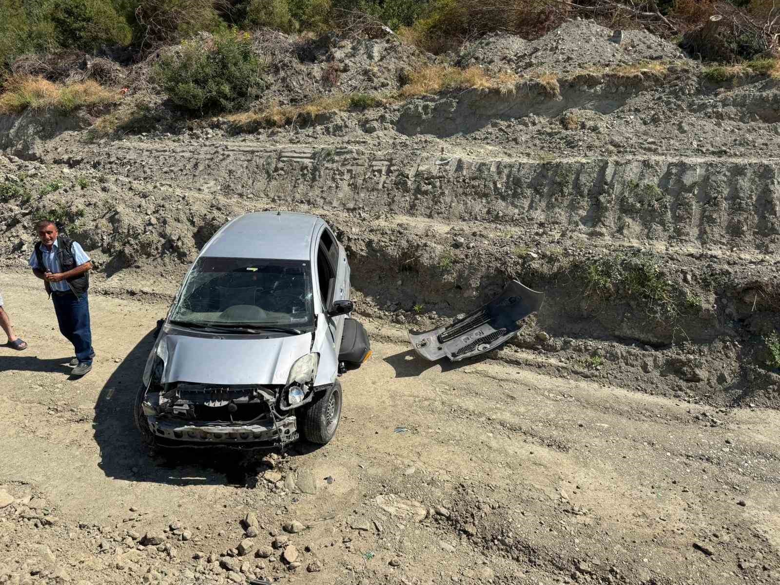 Kastamonu&rsquo;da otomobil, şarampole d&uuml;şt&uuml;: 1 yaralı
