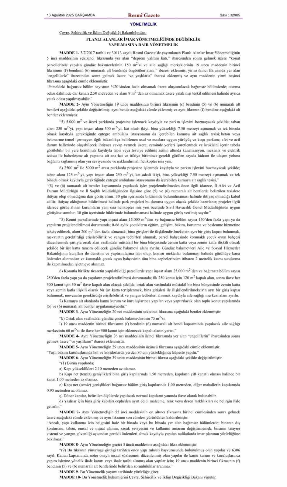 Gündüz bakımevlerinin açılmasını zorunlu hale getiren yönetmelik Resmi Gazete’de yayımlandı