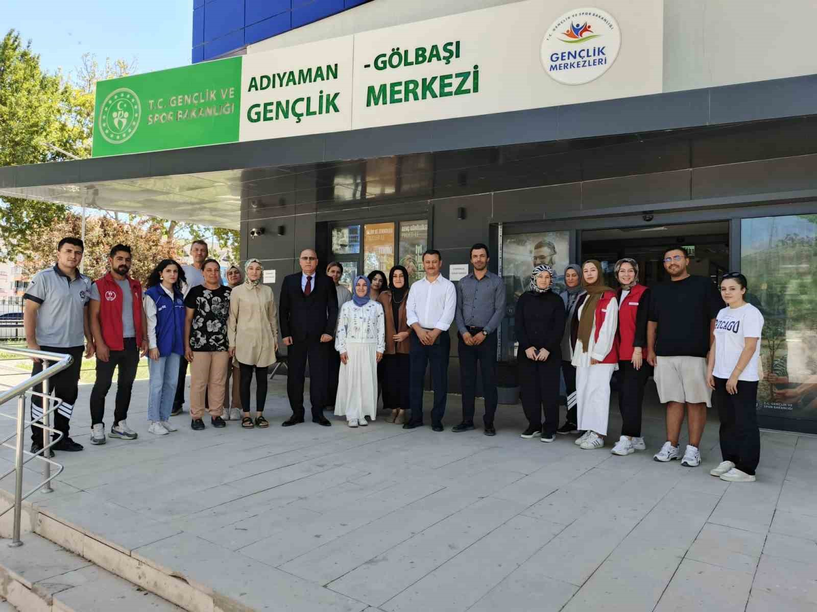 Gölbaşı’ndaki spor tesisleri incelendi