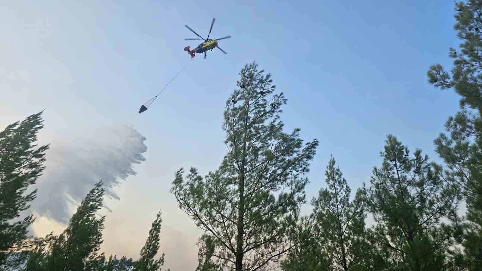 Denizli’de sarp bölgede çıkan orman yangını kontrol altına alındı