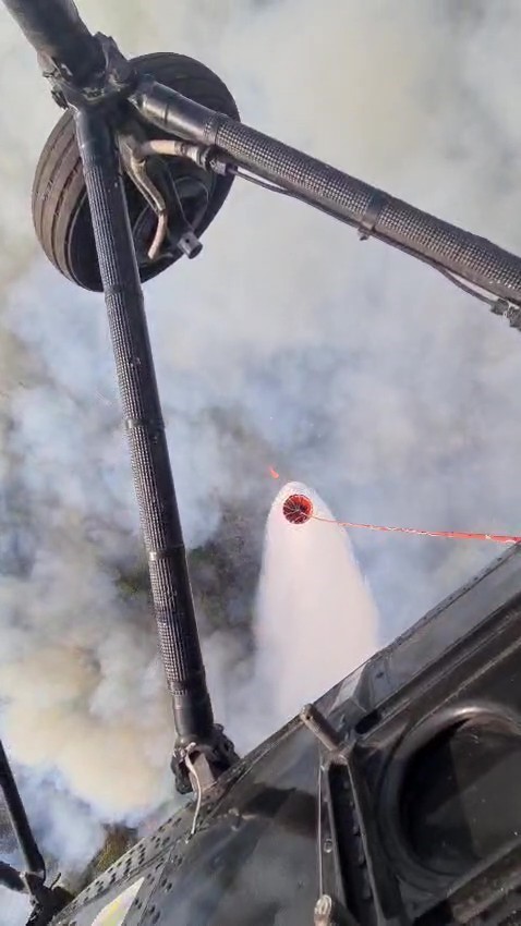 Denizli’de sarp bölgede çıkan orman yangını kontrol altına alındı