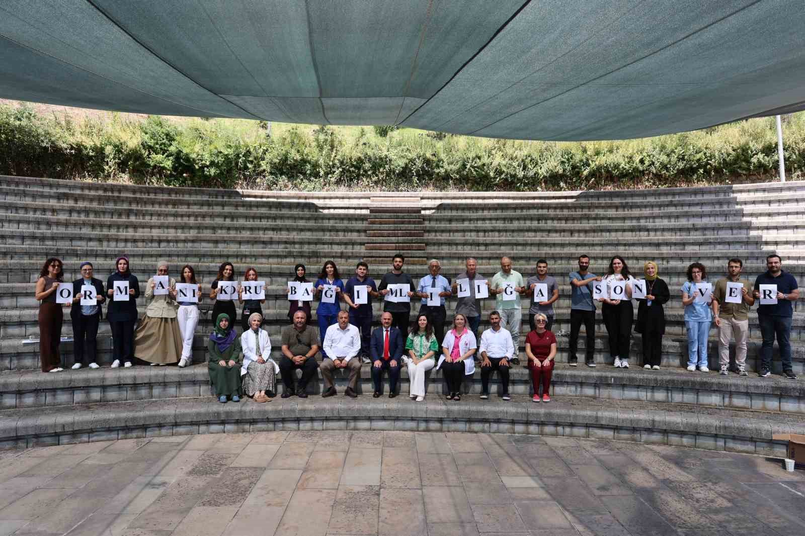 Düzce Üniversitesi’nden, ormanı koru, bağımlılığa son ver çağrısı