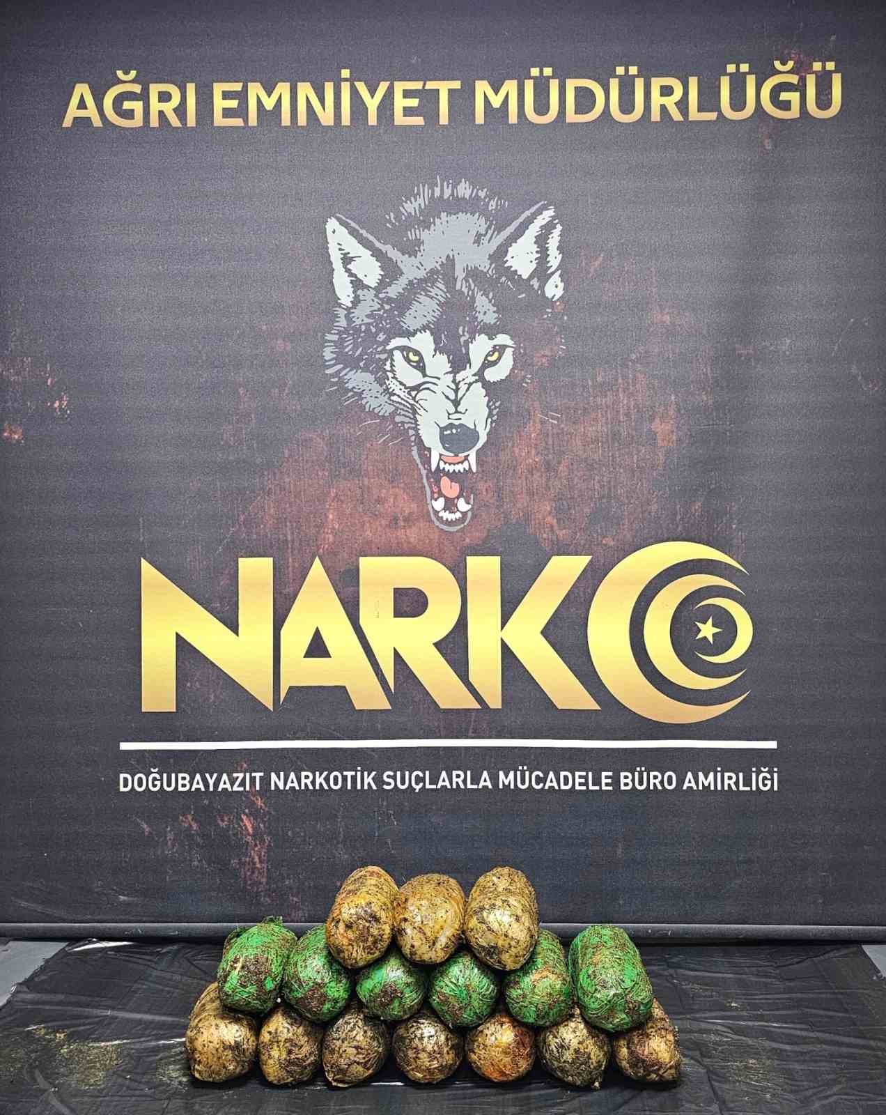 Ağrı’da tırda 18 kilo 550 gram metamfetamin ele geçirildi