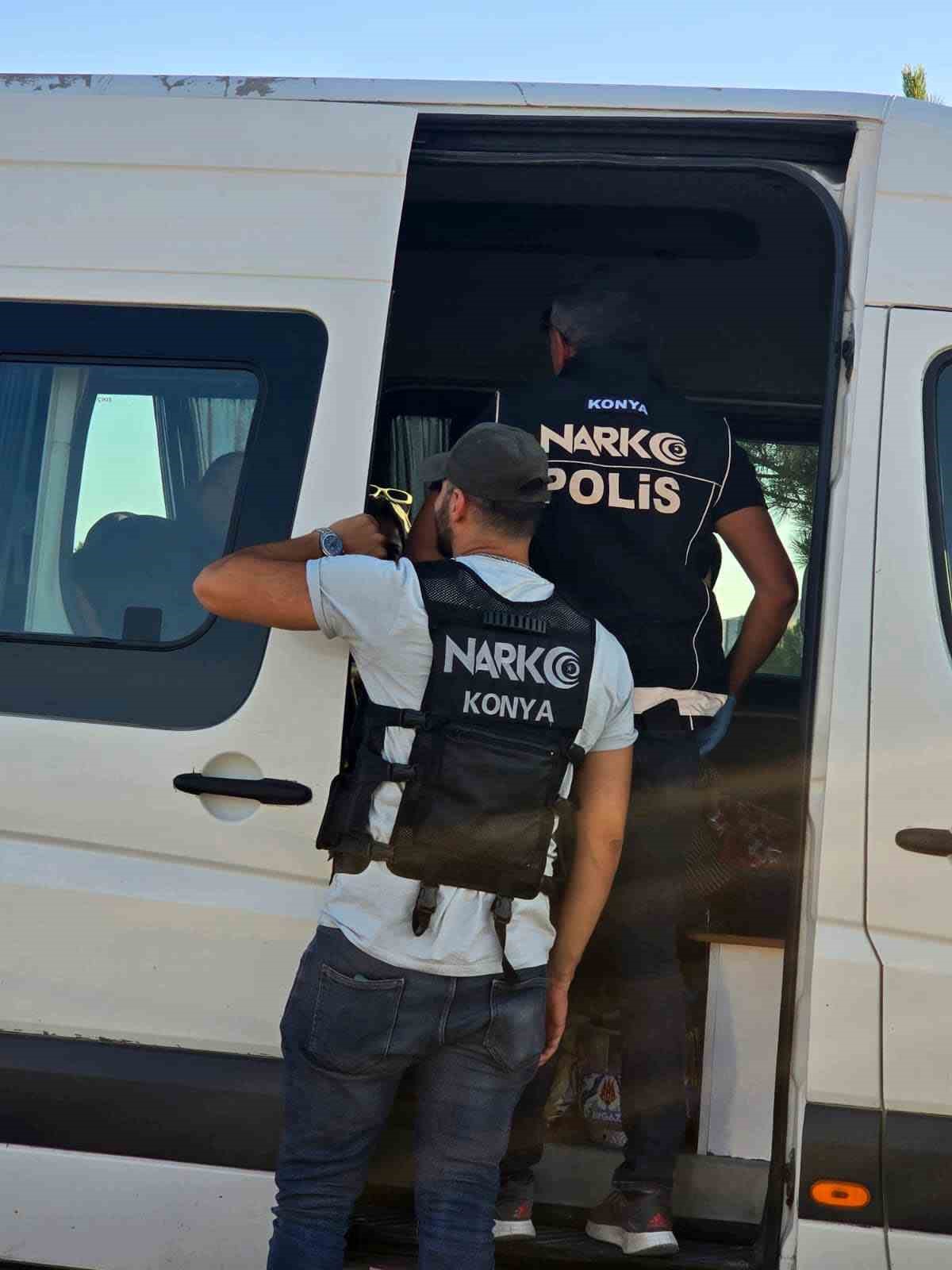Konya&rsquo;da uyuşturucuya karşı sıkı takip
