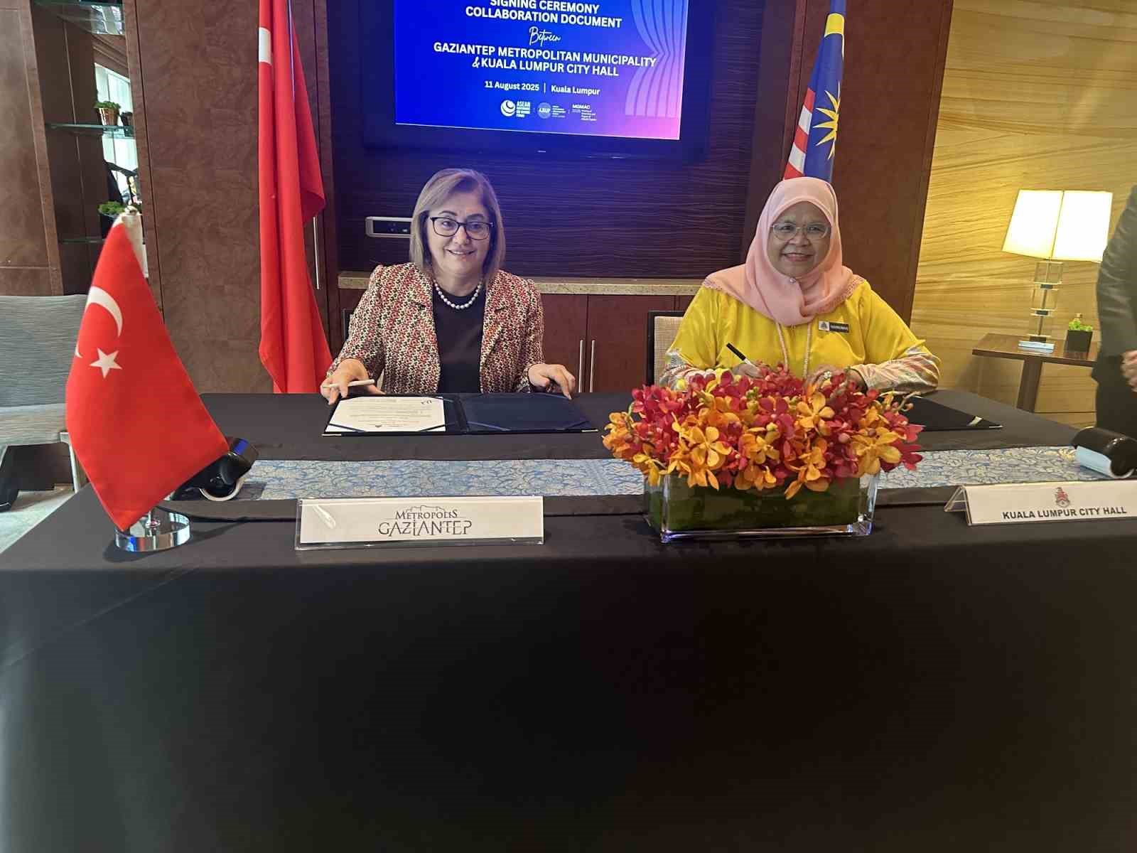 Gaziantep Büyükşehir ve Kuala Lumpur Belediyesi, iş birliğine imza attı