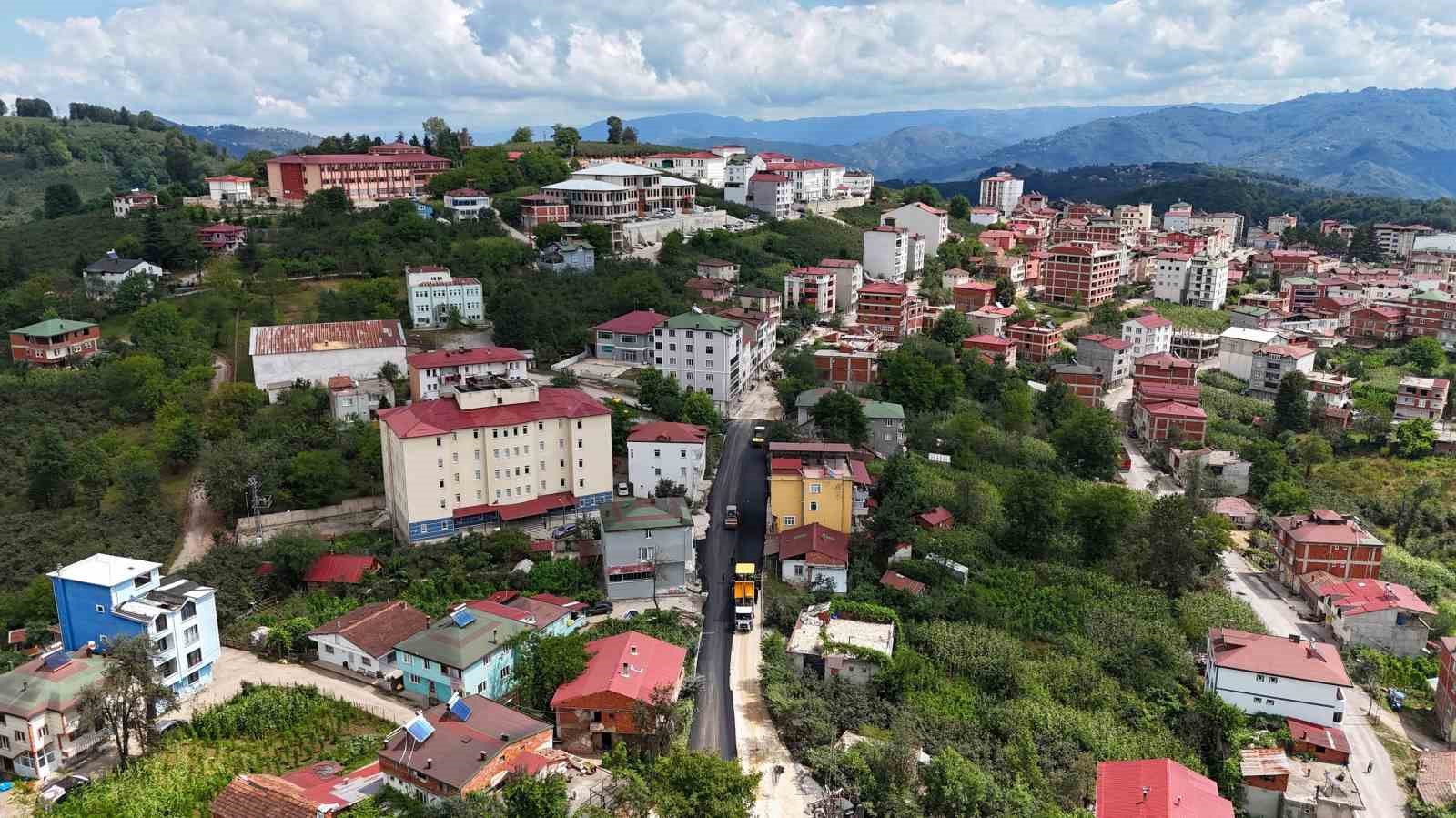 Ordu&rsquo;da asfalt &ccedil;alışmaları devam ediyor
