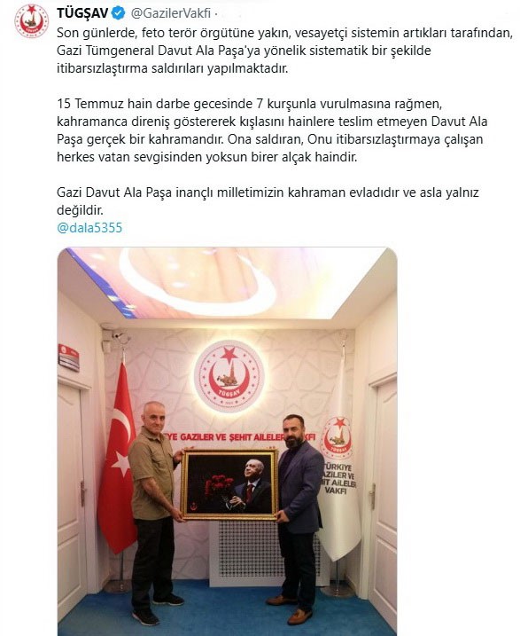 Gazi T&uuml;mgeneral Ala, hainlere meydan okudu: "Topunuz gelin"
