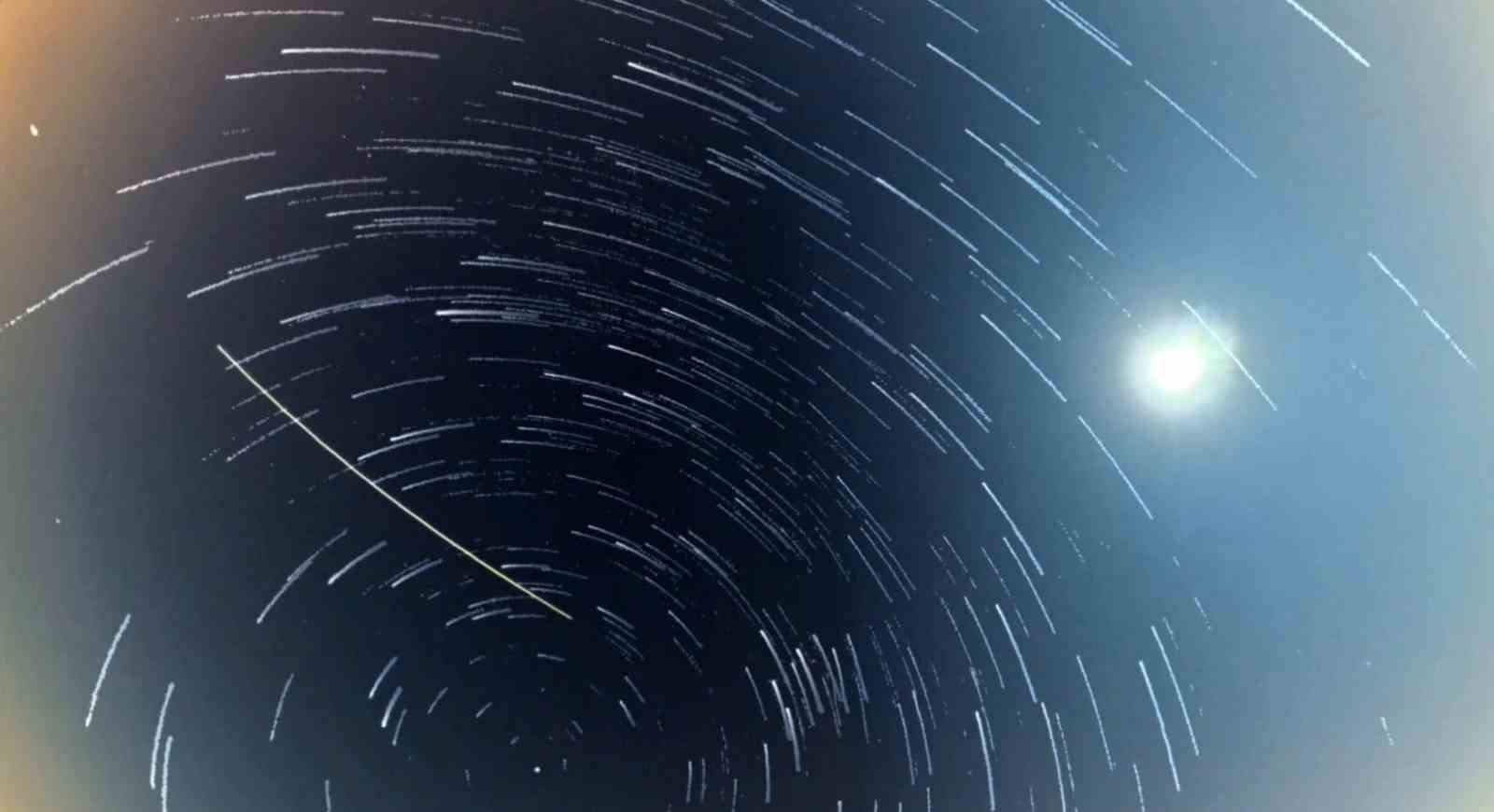Tekirdağ semalarında muhteşem Perseid meteor yağmuru