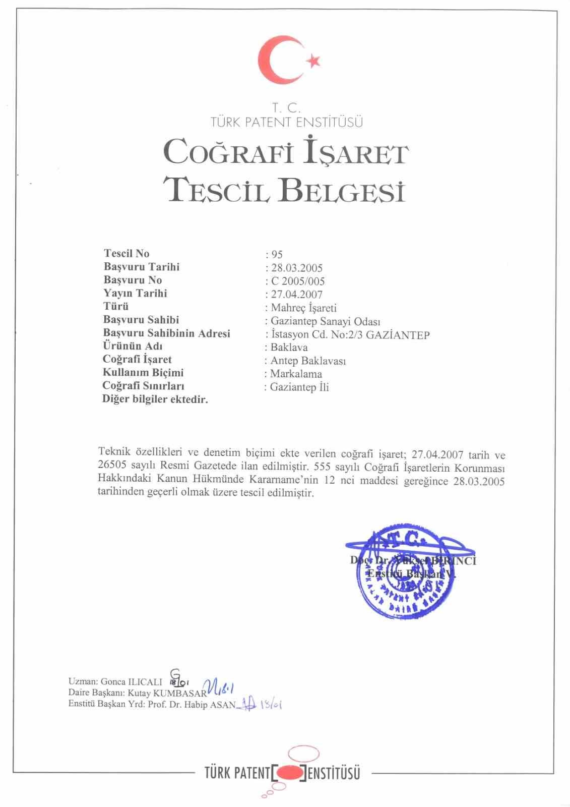 &Uuml;nverdi: "Her baklava &rsquo;Antep Baklavası&rsquo; değildir"
