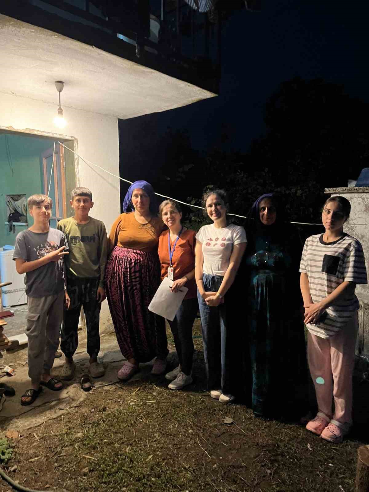 Fındık işçilerine yaşam alanlarında sağlık hizmeti