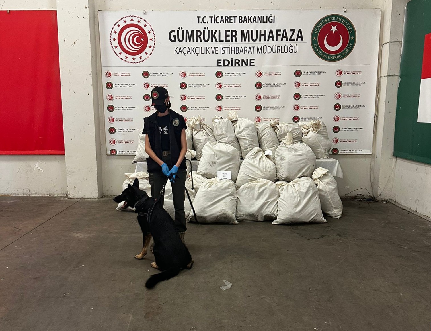 Kapıkule’de 245 kilo esrar ele geçirildi: 2 gözaltı