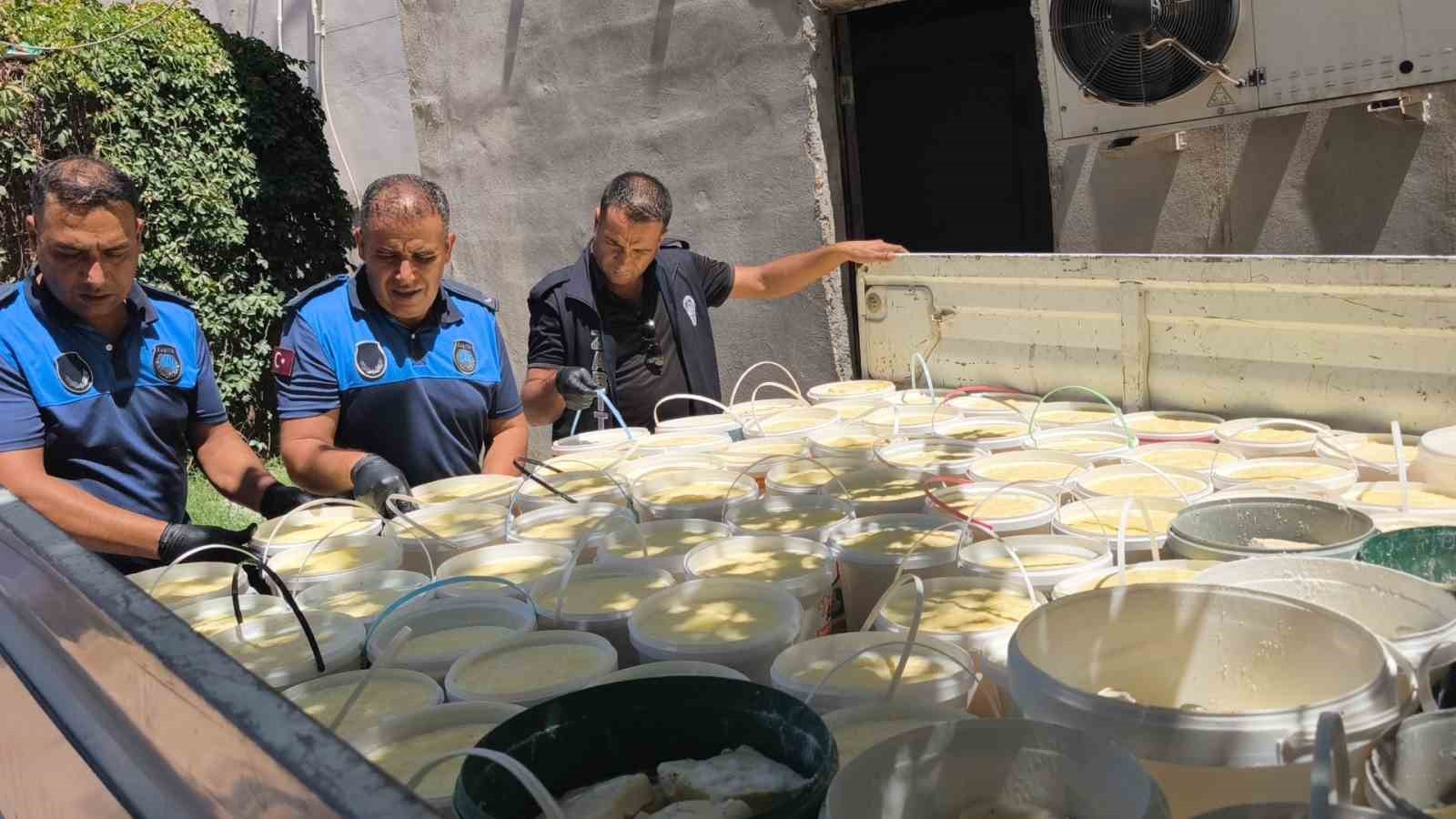 Şanlıurfa’da zabıtadan süt ürünleri imalathanesine baskın