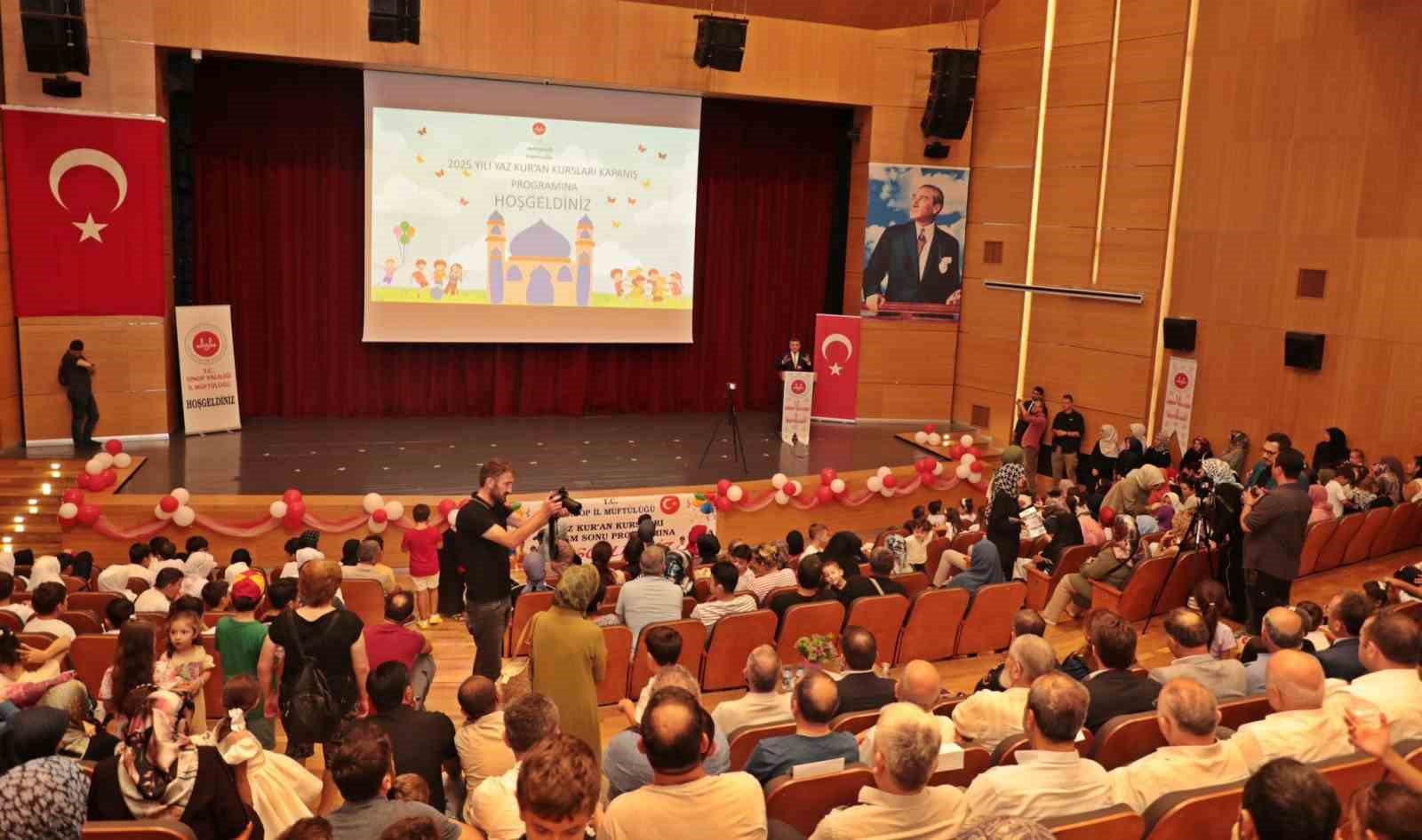 Sinop&rsquo;ta Yaz Kur&rsquo;an Kurslarında &ouml;ğrenci sayısı y&uuml;zde 26 arttı
