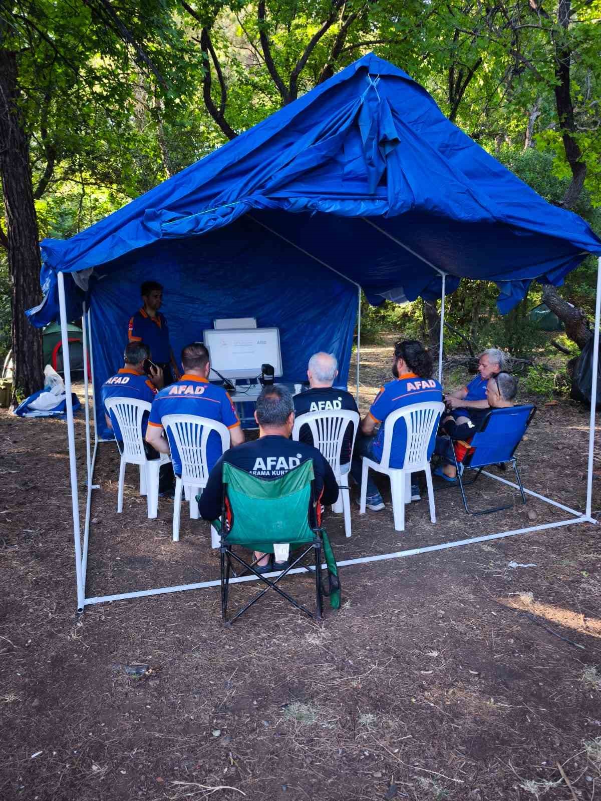 Muğla AFAD&rsquo;dan &Ccedil;ubucak&rsquo;ta 1 haftalık kamp&ccedil;ılık eğitimi
