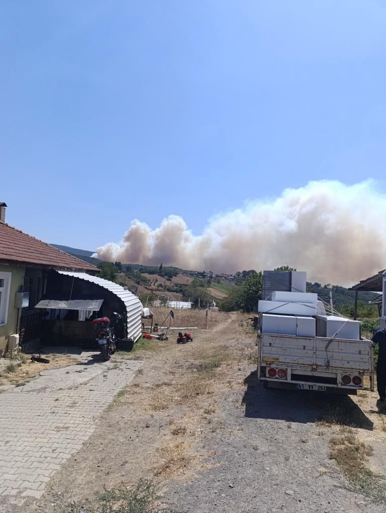 Kocaeli&rsquo;de orman yangını başladı
