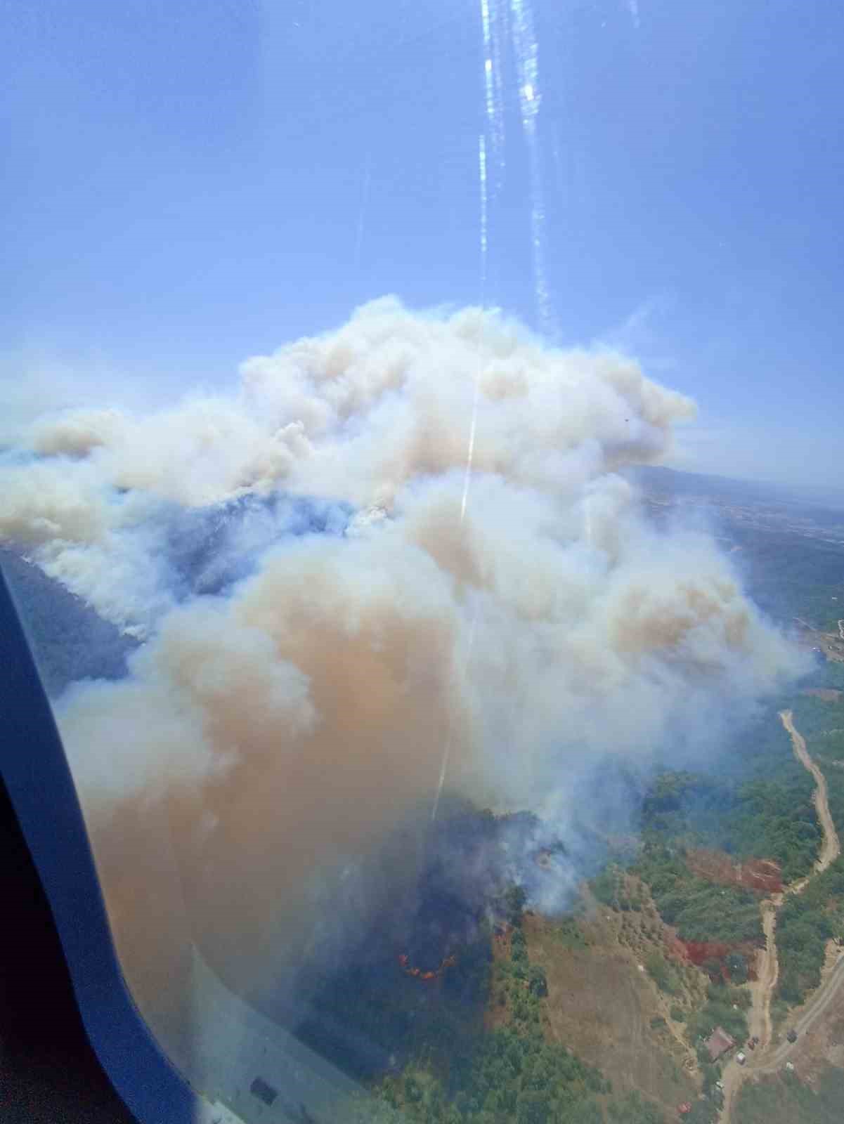Kocaeli’de ormanı yangını nedeniyle Akçat köyü boşaltılıyor
