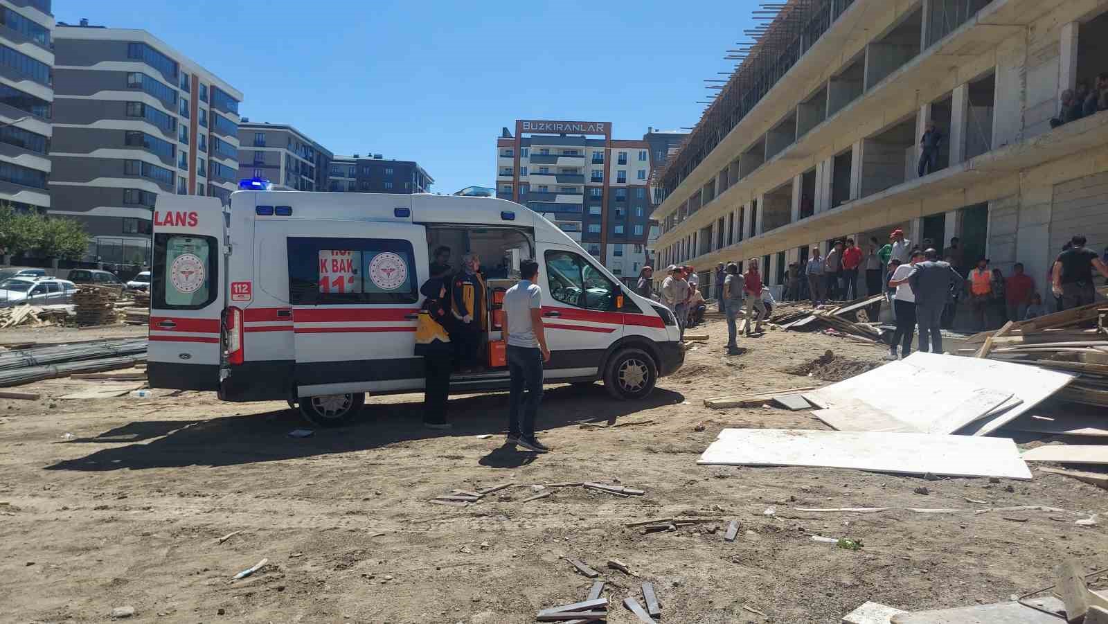 Erzurum’da inşaattan düşen işçi hayatını kaybetti