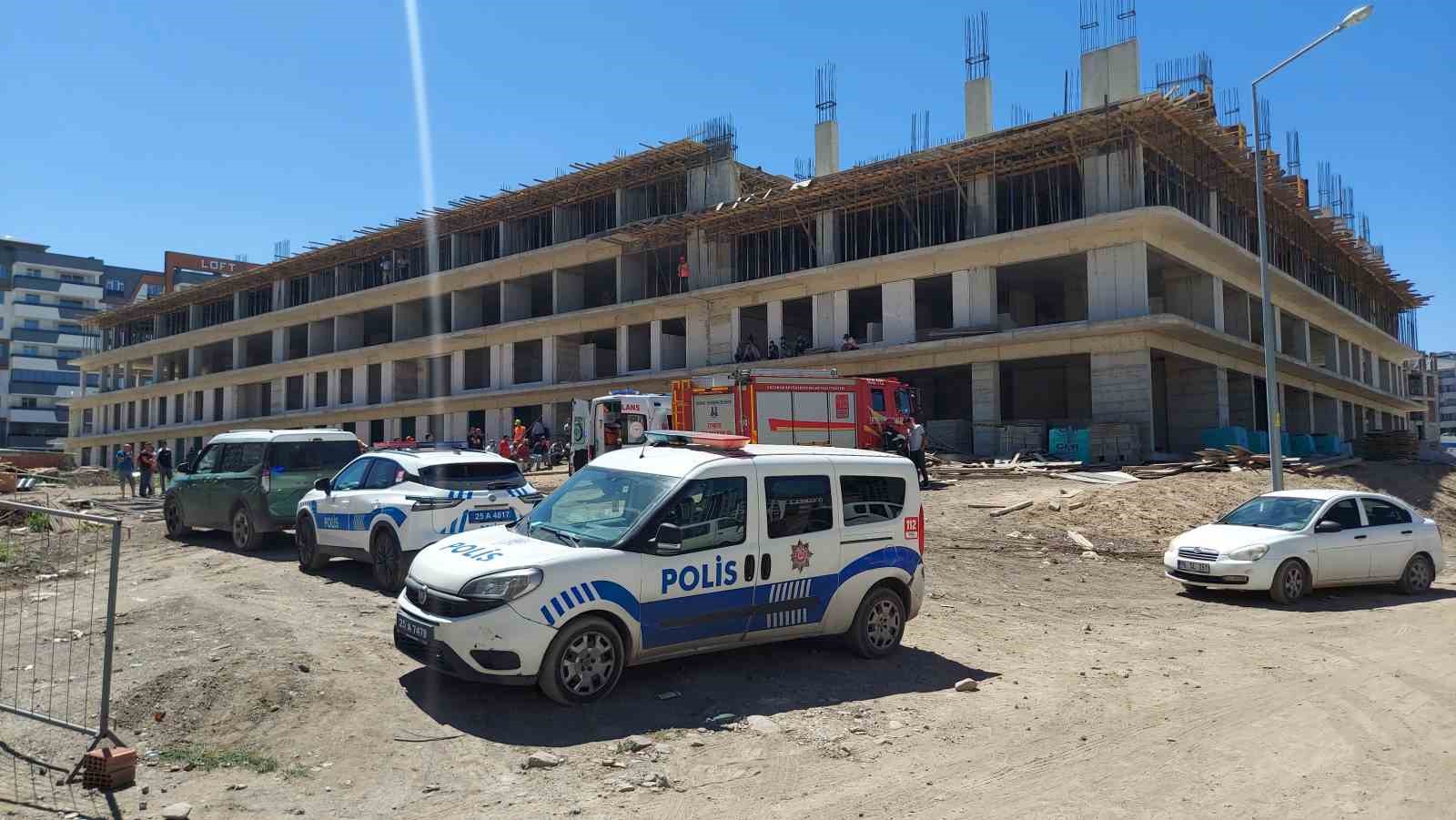 Erzurum&rsquo;da inşaattan d&uuml;şen iş&ccedil;i hayatını kaybetti
