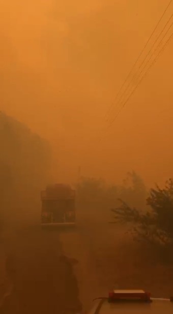 Kocaeli&rsquo;deki orman yangınına havadan ve karadan m&uuml;dahale ediliyor
