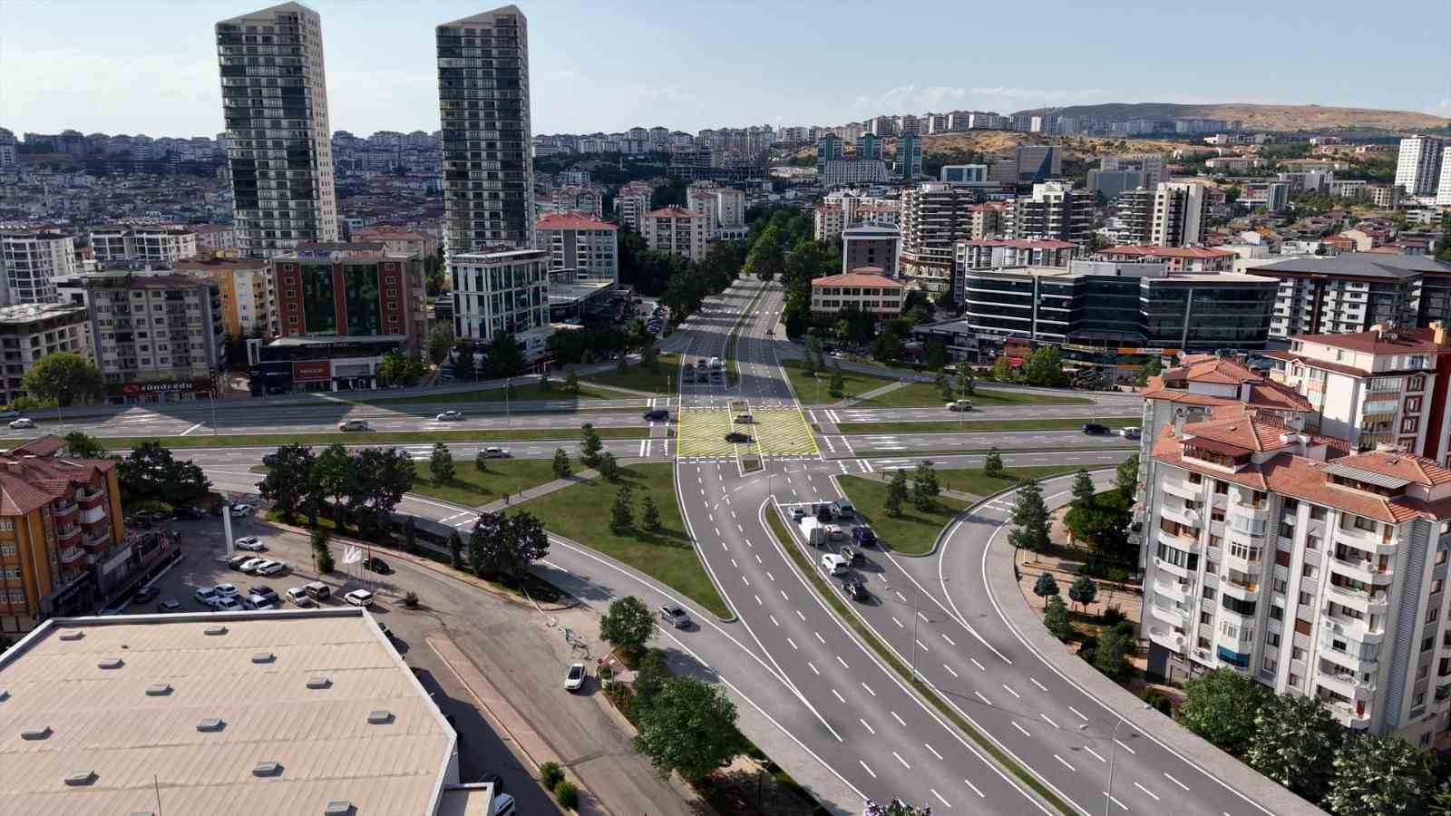 Hazardağlı Kavşağı’nda çalışmalar ilerliyor