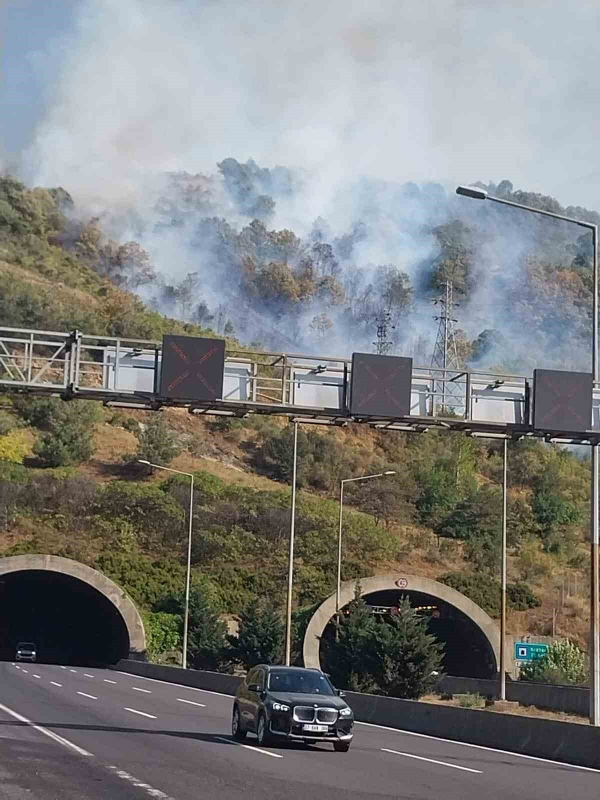 Osmaniye&rsquo;nin Bah&ccedil;e il&ccedil;esinde ormanlık alanda yangın &ccedil;ıktı
