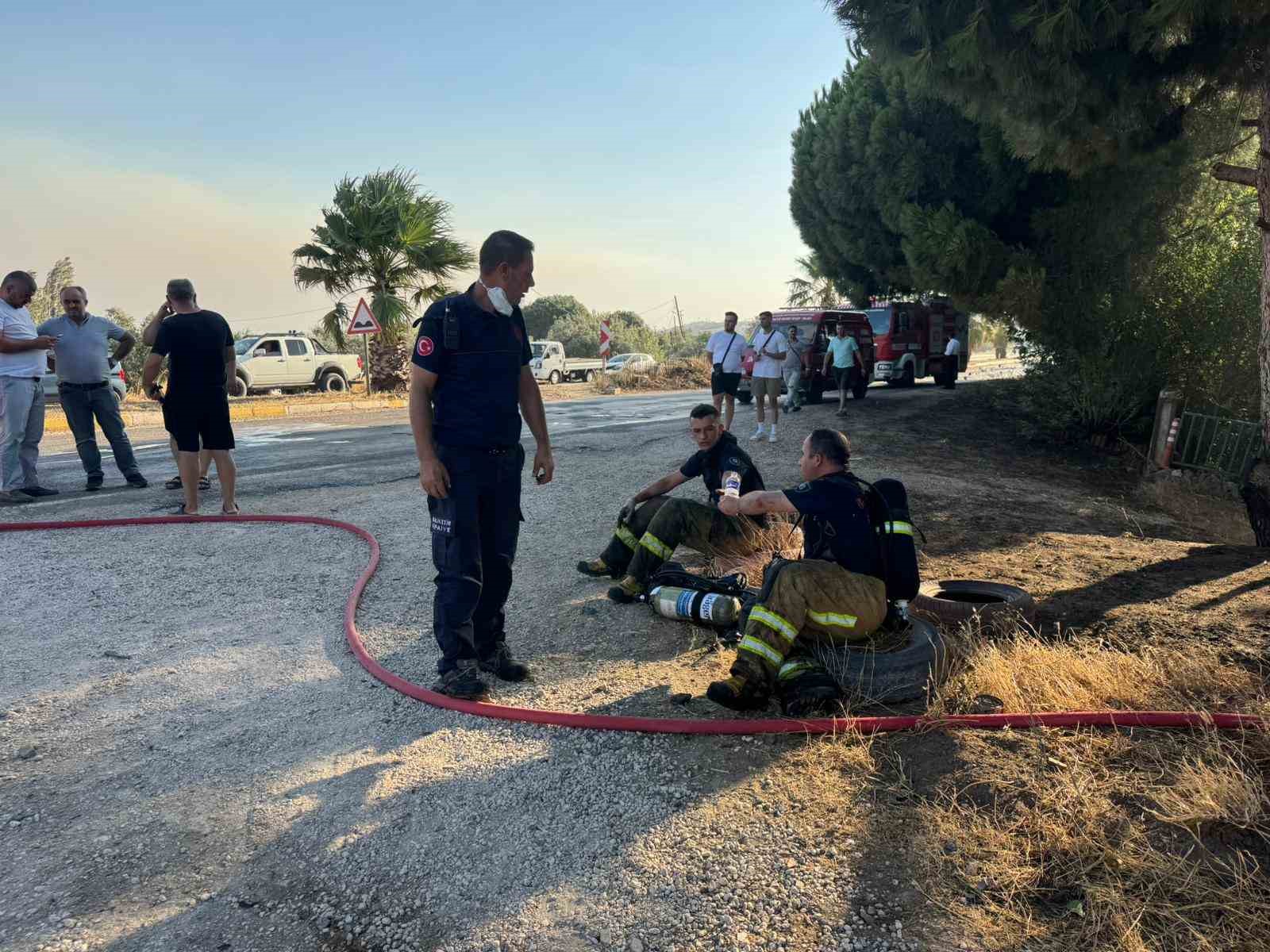 Erdek Gedeve mevkiinde arazi yangını
