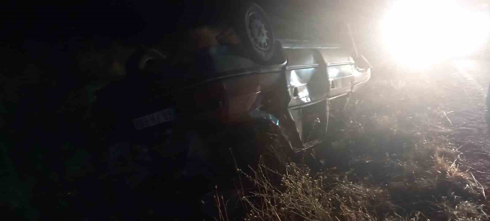 Tokat’ta otomobil takla attı: 1 yaralı