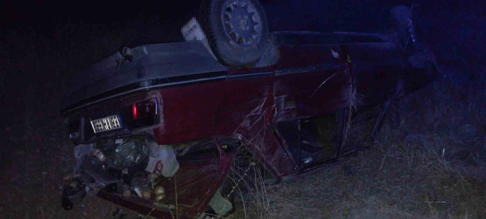 Tokat’ta otomobil takla attı: 1 yaralı