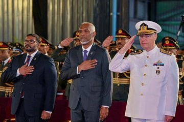 TCG Volkan gemisi Maldivler Milli Savunma Kuvvetleri envanterine dahil oldu