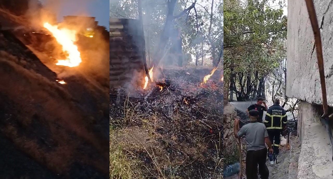 Hakkari’de çıkan yangınlara zamanında müdahale