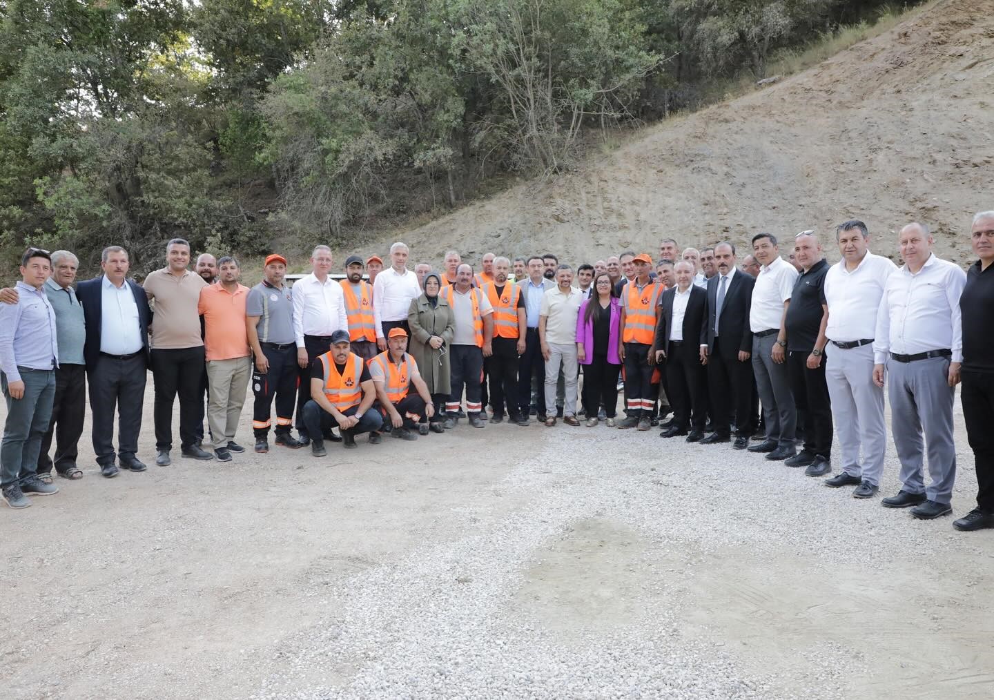 Simav-Harmancık kara yolunda yürütülen çalışmalar yerinde incelendi