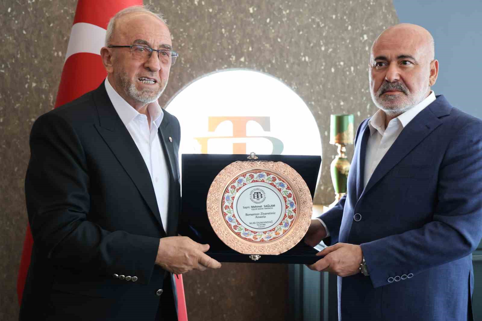 Bakanlar Elazığ Ticaret Borsası’nda: Başkan Dumandağ projeleri anlattı