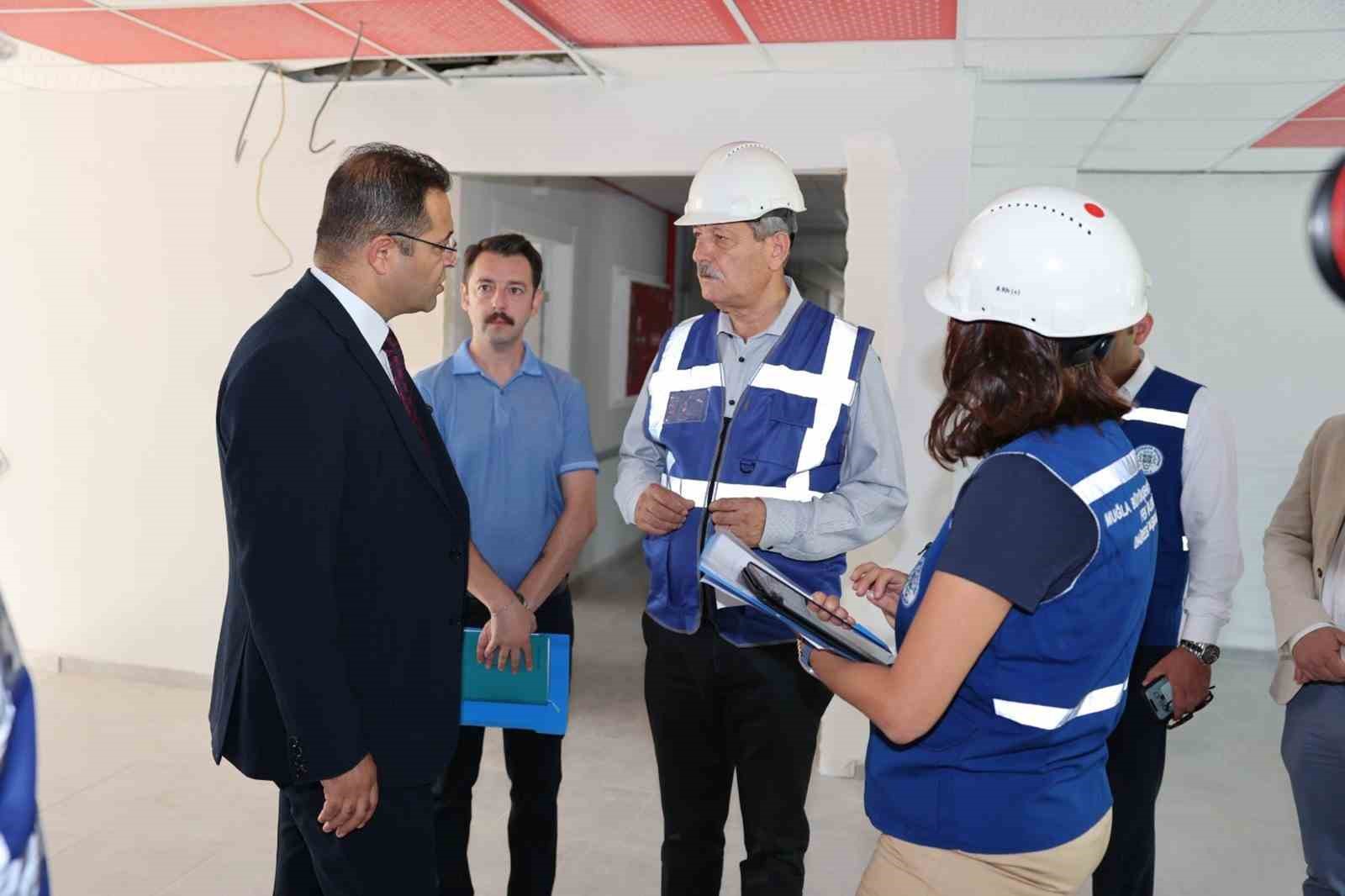 Menteşe&rsquo;de devam eden yatırımlar yerinde inceledi
