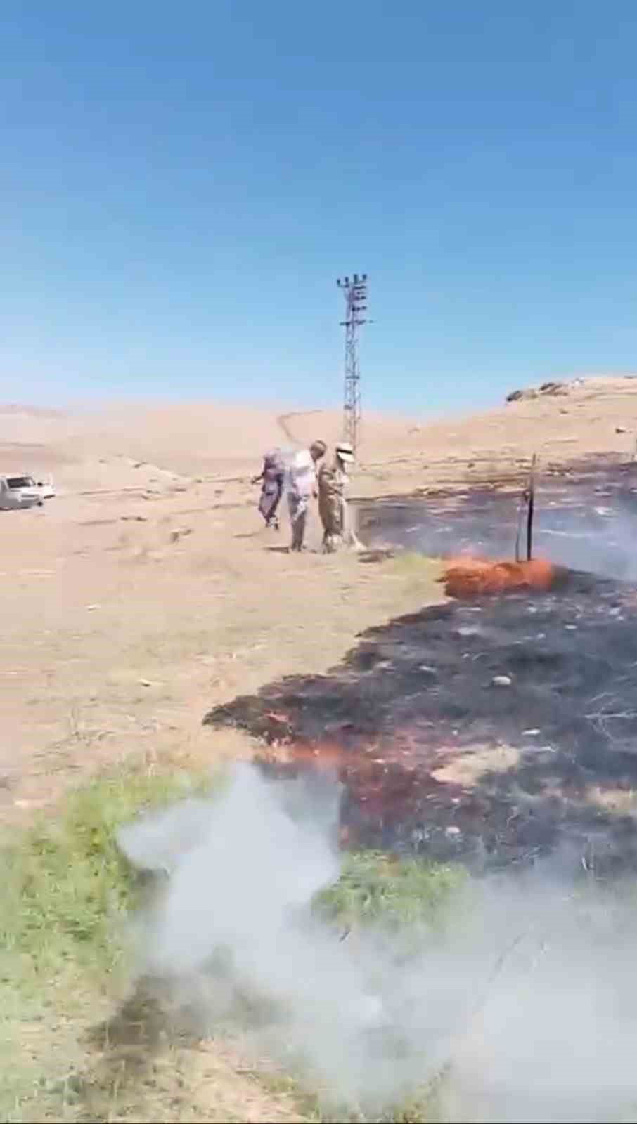Mardin&rsquo;de &ccedil;ıkan ot yangını s&ouml;nd&uuml;r&uuml;ld&uuml;
