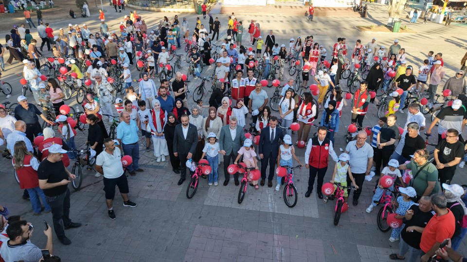 Kahramanmaraş’ta 170 çocuğun ilk kez bisiktleti oldu
