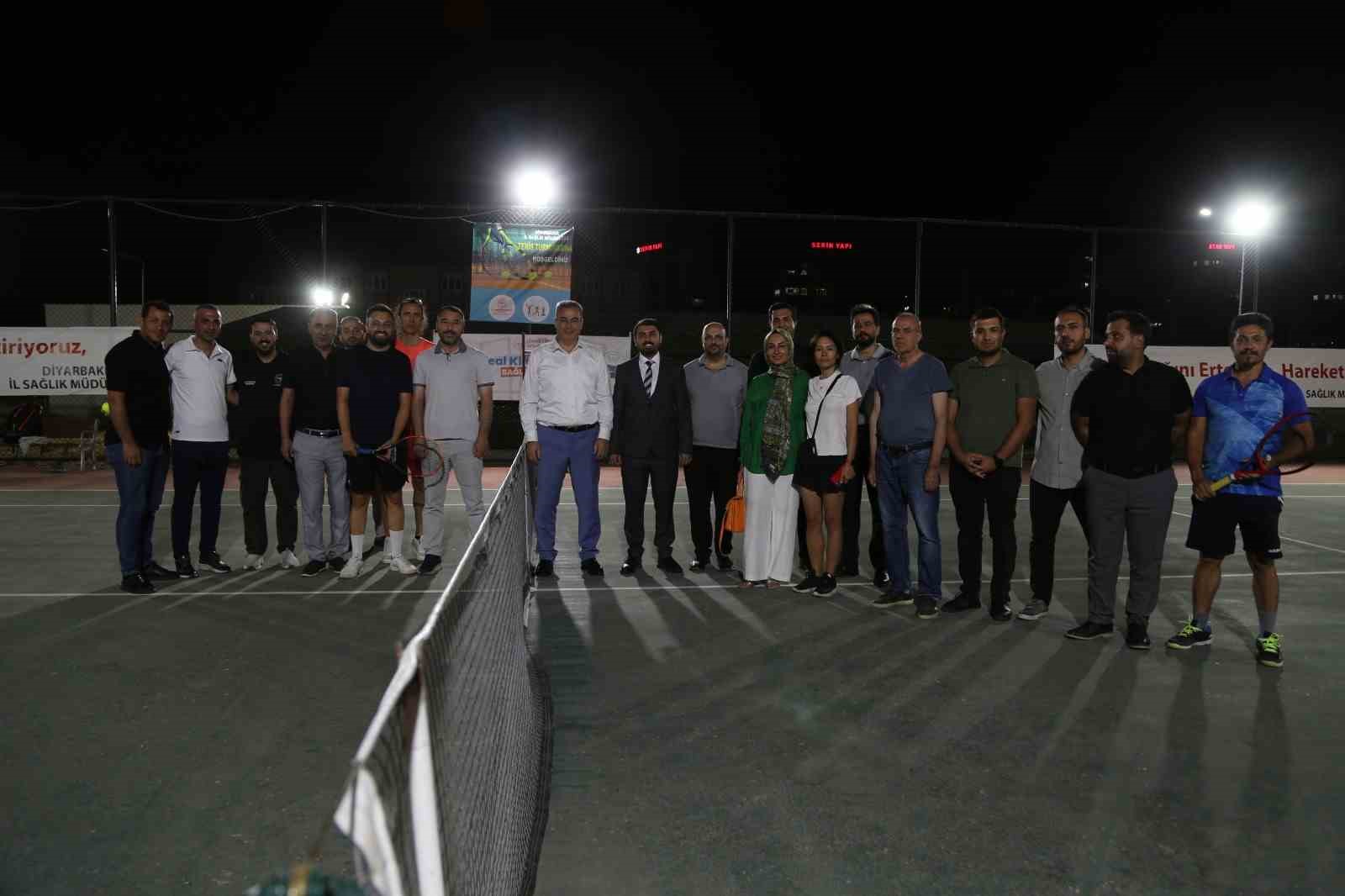 Diyarbakır İl Sağlık Müdürlüğü Tenis Turnuvası başladı