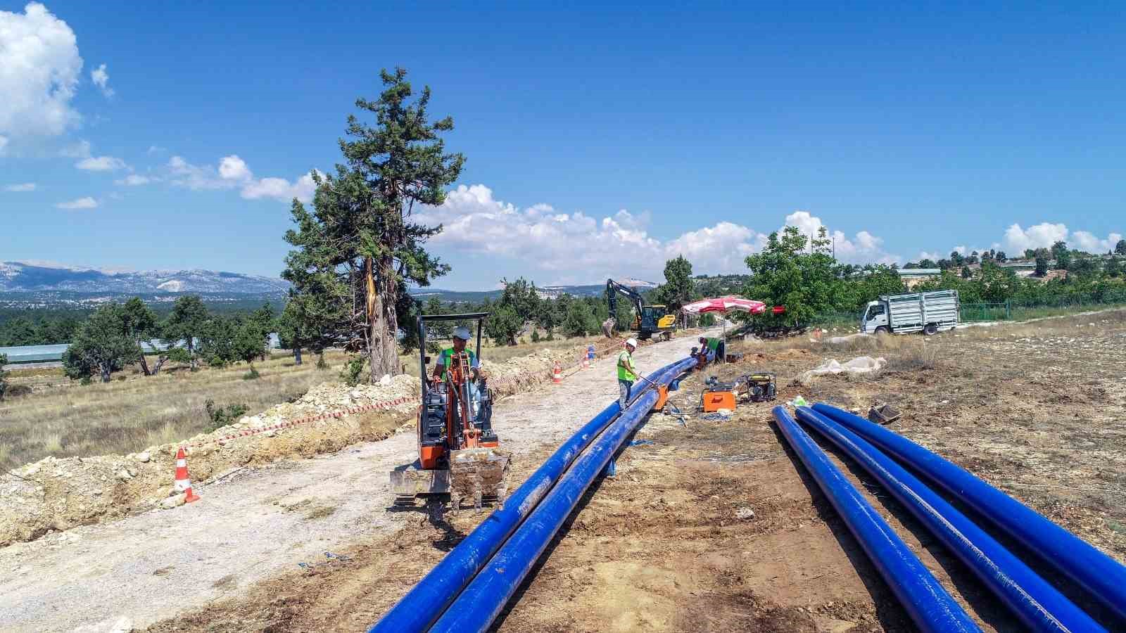 MESKİ, Erdemli’de içme suyu çalışmalarını sürdürüyor