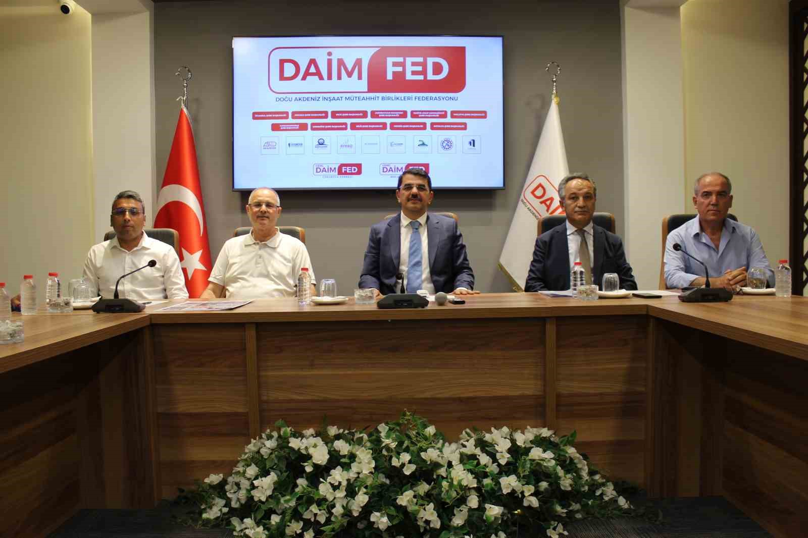 DAİMFED Gerel Başkanı Karslıoğlu: "Projemiz Türkiye’ye örnek olacak"