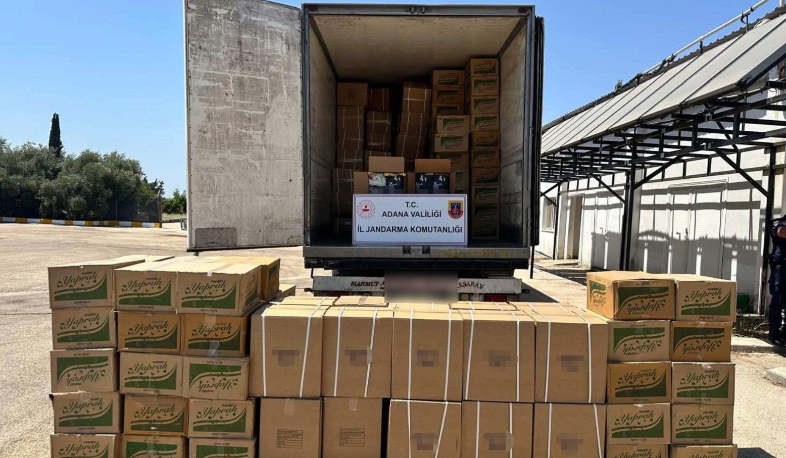 Jandarma 7 bin 500 kilo kaçak tütün ele geçirdi