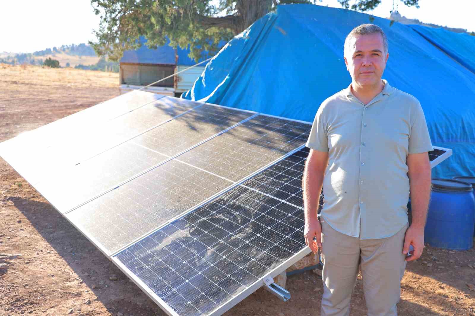 G&uuml;neşten gelen enerji, yaylalarda hayatı kolaylaştırıyor
